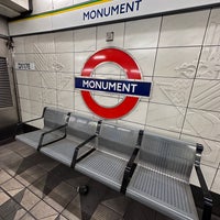 Photo taken at Monument London Underground Station by Marina S. on 7/31/2023