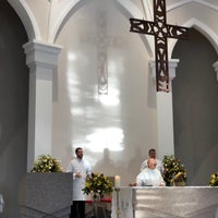 Photo taken at Santuário Nossa Senhora de Fátima by Marcos C. on 4/14/2019
