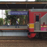 Photo taken at Stasiun Lenteng Agung by Kreshna A. on 6/20/2015