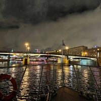 Photo taken at Borodinsky Bridge by Alexander on 11/13/2021