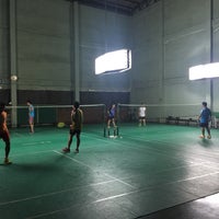 Photo taken at TYK Badminton court by n a tHing Y. on 3/19/2018