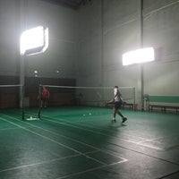 Photo taken at TYK Badminton court by n a tHing Y. on 12/27/2017