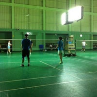 Photo taken at Tobacco Badminton Court by n a tHing Y. on 1/18/2015