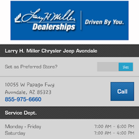 2/6/2015にLarry H. Miller Chrysler Jeep AvondaleがLarry H. Miller Chrysler Jeep Avondaleで撮った写真