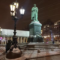 Photo taken at Остановка «Пушкинская площадь» by Olga P. on 12/2/2016