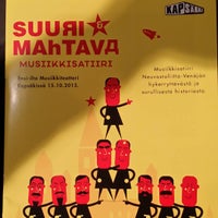 Photo taken at Musiikkiteatteri Kapsäkki by Kirsi S. on 10/18/2015