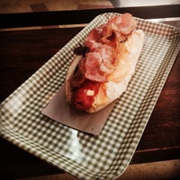 Photo taken at Chez Nini (ex HOCHOS) - Hot Dogs Gourmet &amp;amp; Deli by Federico M. on 4/11/2014