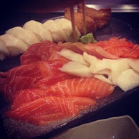 Photo taken at Hikuni Japanese Sushi Bar and Hibachi Restaurant by Ashley P. on 4/18/2013