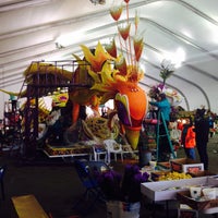 Photo taken at Rose Bowl Float Decorating by Deedre R. on 12/31/2014