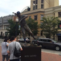 Photo taken at Ron Santo Statue by Lou Cella by Jeremy W. on 7/26/2014