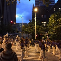 Photo taken at Seafair Torchlight Parade by Kate K. on 7/26/2015