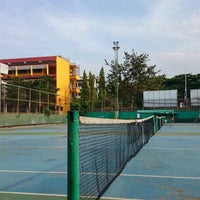 Photo taken at Bangna Tennis Court by Naiyana V. on 12/14/2013