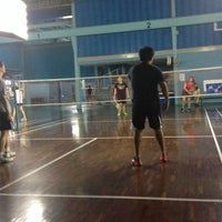Photo taken at Badminton Court by Panagris C. on 4/28/2014