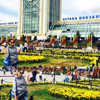 Photo taken at Astana Train Station by Dinara S. on 8/7/2015
