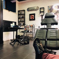 Photo taken at Brooklyn Tattoo and Barber Studio by Rest O. on 1/20/2020