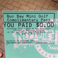 Photo taken at Buccaneer Bay Miniature Golf by Sandro P. on 4/23/2013