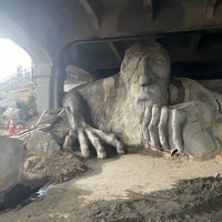 Photo taken at The Fremont Troll by Ivan K. on 9/29/2023