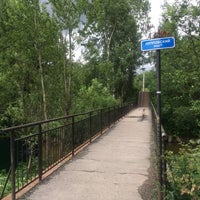 Photo taken at Лупповский пешеходный мост by Anton S. on 7/19/2017