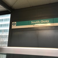 Photo taken at South Quay DLR Station by Philip W. on 4/7/2018