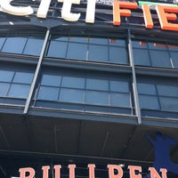Photo taken at Bullpen Entrance Citi Field by Mike P. on 4/6/2013