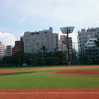 Photo taken at 豊島区立総合体育場 by Hiro I. on 9/16/2016