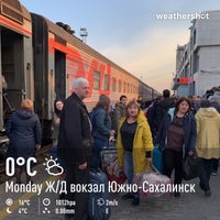 Photo taken at Yuzhno-Sakhalinsk Station by oyabibin on 4/28/2019