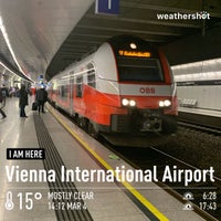 Photo taken at Vienna Airport Railway Station by oyabibin on 3/4/2024