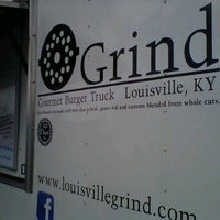 Photo taken at Grind Gourmet Burger Truck by Cameron A. on 5/11/2013