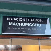 Photo taken at PeruRail - Machu Picchu Station by 光明星3 on 2/13/2024