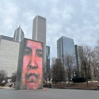 Photo taken at Crown Fountain by 光明星3 on 2/7/2024