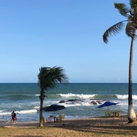Photo taken at Praia de Itapuã by Jairo S. on 10/19/2021