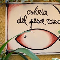 Снимок сделан в Osteria del Pesce Rosso пользователем Osteria del Pesce Rosso 10/8/2013