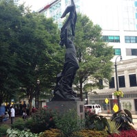 Photo taken at Atlanta From The Ashes Sculpture by Daniel K. on 7/14/2014