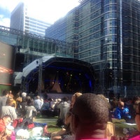 Photo taken at Canary Wharf Jazz Festival by Asli T. on 8/17/2014