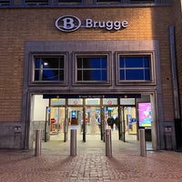 Photo taken at Brugge Railway Station by Beliz C. on 9/28/2022