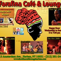 Photo taken at Farafina Café and Lounge Harlem by Farafina Café and Lounge Harlem on 10/23/2013