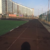 Photo taken at Стадион школы №73 by Чебупеля &amp;. on 3/15/2017