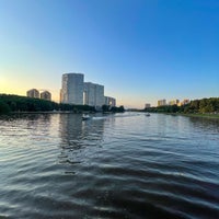 Photo taken at Химкинское водохранилище by Olga E. on 7/26/2021