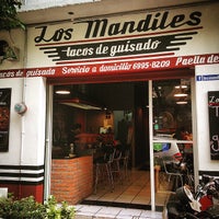 Photo taken at Los Mandiles Tacos de Guisado by Omar P. on 5/21/2015