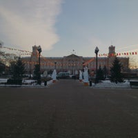 Photo taken at Остановка «Сквер им. Кирова» (Сухэ-Батора) by Anna T. on 11/29/2013