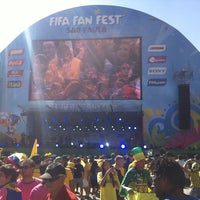 Photo taken at FIFA Fan Fest by Caio C. on 6/12/2014