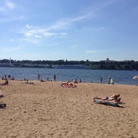 Photo taken at Тверицкий пляж by Olga R. on 8/6/2016