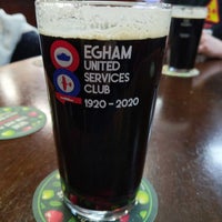 Photo taken at Egham United Services Club by James M. on 2/25/2022