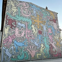 Photo taken at Murales di Keith Haring &quot;Tuttomondo&quot; by Adam D. on 10/19/2022