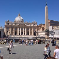 Photo taken at Saint Peter&amp;#39;s Square by Damian W. on 5/14/2013