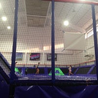 Photo taken at AMPED Trampoline Park by Alycia L. on 9/5/2014