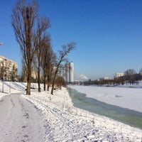Photo taken at Русанівка by Владимир С. on 1/20/2021