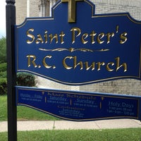 Photo taken at Saint Peters R.C. Church, St. Marks Pl., Staten Island, Ny by Pete R. on 7/13/2013