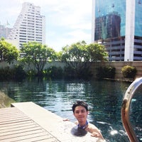 Photo taken at Swimming Pool @ Noble Lite Condo by Amp N. on 6/8/2013