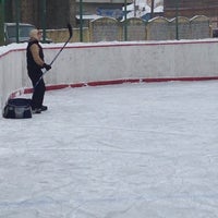 Photo taken at Хоккейная площадка by Julia F. on 2/8/2014